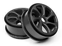 Black Turbine Wheels 2pcs