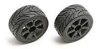 18R Mounted Wheels and Tires Black 2pcs (  )