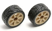 18R Mounted Wheels and Tires Gold 2pcs (  )