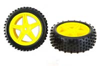 HSP Buggy 1/10 Front Wheel Yellow 2pcs (  )
