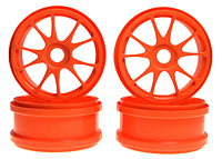 Ten-Spoke Wheel Fluorescent Orange 4pcs (  )