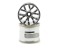 Losi 420 Series Force Wheel with Cap Chrome 2pcs