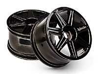 7-Spoke Black Chrome Trophy Truggy Wheel 102x58mm 2pcs (  )