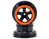 SCT Black Orange Beadlock Wheels 2.2/3.0 Front 2pcs (  )