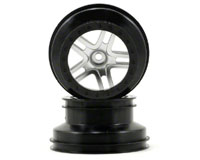 SCT Split-Spoke Satin Chrome Black Beadlock Wheels 2.2/3.0 Front 2pcs (  )