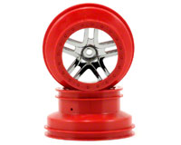 SCT Split-Spoke Chrome Red Beadlock Wheels 2.2/3.0 Front 2pcs (  )