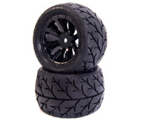 Velocity Tires 2.2 on Cyclon Black Wheels HEX12mm 2pcs (  )