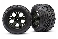Talon Tires 2.8 on Black Chrome All-Star Front Wheels HEX12mm 2pcs