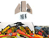 Full-Force RC Front/Side Window Set for HPI Baja 5b Clear (  )