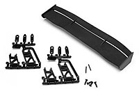 GT Wing Set Type E 10th Scale Black (  )