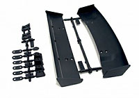 Molded Wing Set 2 Types 1/10 Scale Black (  )