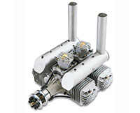 DLE-222 4-Cylinder Gas Engine 222.5cc (нажмите для увеличения)
