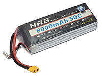 HRB Power LiPo Battery 4S 14.8V 8000mAh 50C XT60 (нажмите для увеличения)