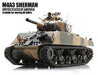 United States M4A3 Sherman Camouflage Airsoft Series 1:24 2.4GHz RTR (  )