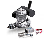 OS Max GT22 22cc Glow Gasoline Engine with Silencer (  )