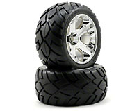 Anaconda Tires on All-Star Chrome Wheels Electric Rear HEX12mm Left & Right (  )