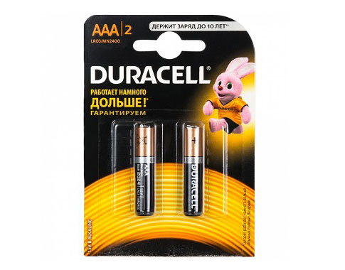Батарейки ААА Duracell Alkaline LR-03 AAA 1pcs (LR03-2BL) (нажмите для увеличения)