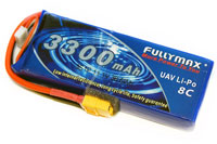 Fullymax UAV LiPo Battery 3s1p 11.1V 3300mAh 8C XT60 (  )