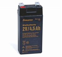 Graupner Lead Acid Battery Pb 2V 4.5Ah (нажмите для увеличения)