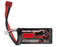 RemoHobby Panther Power LiIon Battery 7.4V 2S 1600mAh T-Plug (нажмите для увеличения)