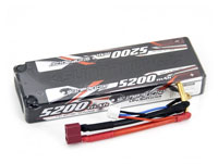 Sunpadow LiPo Battery 2S1P 7.4V 5200mAh 45C/90C T-Plug Slim Hardcase (  )