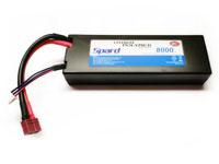 Spard LiPo Battery 2S1P 7.4V 8000mAh 25C T-Plug Hard Case