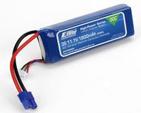 E-Flite 3S LiPo Battery 11.1V 1800mAh 30C with EC3 Connector (  )