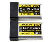 Align M424 LiPo Battery 3.7V 530mAh 20C 2pcs (нажмите для увеличения)