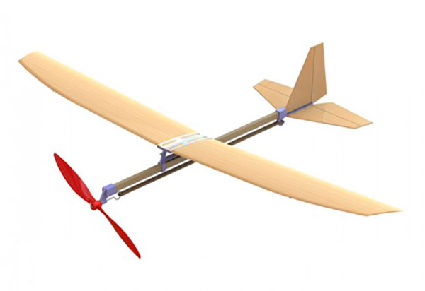Резиномоторная модель самолета 