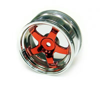 Austar 5-Spokes Wheel Red Chrome 26mm 4pcs (  )