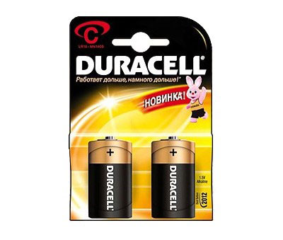 Батарейки Duracell LR14-2BL C 2pcs (LR14-2BL) (нажмите для увеличения)