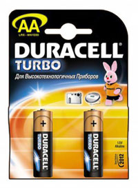 Duracell Alkaline Turbo MN1500/LR06 AA 2pcs (нажмите для увеличения)