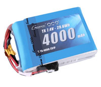 GensAce 2S1P 7.4V 4000mAh TX LiPo Battery Pack with JST-EHR Plug (  )