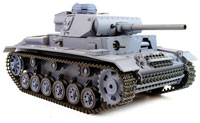 PanzerKampfwagen III Airsoft RC Battle Tank 1:16 with Smoke 2.4GHz (  )