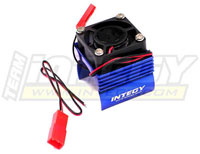 Integy Super Brushless Motor Heatsink with Cooling Fan Blue E-Revo 1/16 (  )