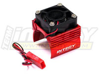 Integy Super Brushless Motor Heatsink with Cooling Fan Red E-Revo 1/16 (  )