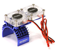 Integy Motor Heatsink with Twin Cooling Fan Blue (  )