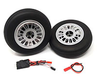 JP Hobby Electric Brake with Rubber Air Filled Tire on Aluminum Wheel with Bearing 136x36mm (Up To 30kg) 2pcs (  )