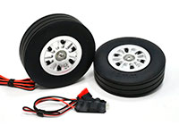 JP Hobby Electric Brake with Rubber Air Filled Tire on Aluminum Wheel with Bearing 95x31mm 2pcs (  )