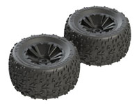 Arrma dBoots Copperhead MT 6S Tire on Black Wheel 165x85mm HEX17mm 2pcs (  )