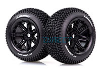 Louise ST-Viper 4.7/5.5 Tyres on Black Spoke Rims HEX17mm 2pcs (  )