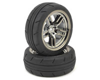 Response X-Tra Front Tires 1.9 on Black Chrome Split-Spoke Wheels HEX12mm 2pcs (  )