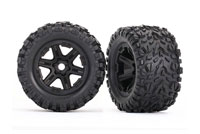 Talon EXT Tires 3.8 on Black Wheels Hex17mm 2pcs (  )
