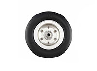 Rubber Wheel D76x5xH24mm with Aluminum Alloy Hub with Bearing 1pcs (  )