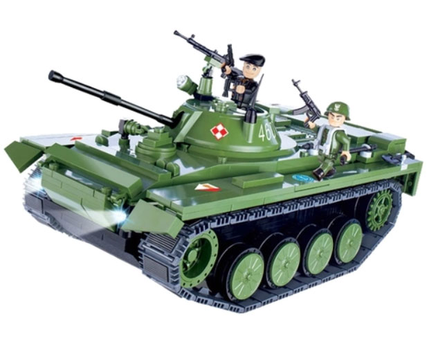 Конструктор Танк ПТ-76 Cobi Electronic. Tank PT-76 with Bluetooth (COBI-21906) (нажмите для увеличения)