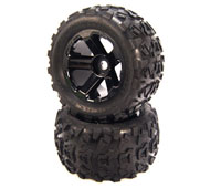 Mud Rocker Tires 4.0 on XD Bully Black Wheels HEX17mm 2pcs (  )