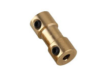 Brass Shaft Motor Transmission Connector 3mm-3.17mmxD9xH20mm (нажмите для увеличения)