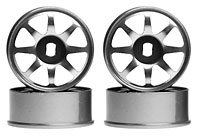Aluminum Wheel Set AWD 8Spoke Silver 4pcs