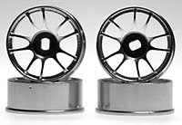 Aluminum Wheel Set AWD 10Spoke Silver 4pcs (MDH202S)