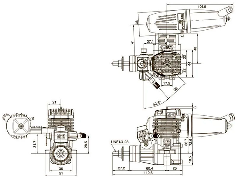 Двигатель авиамодельный OS Max 55AX ABL 40K with E-3071 Silencer (15612) (нажмите для увеличения) Двигатель авиамодельный OS Max 55AX ABL 40K with E-3071 Silencer (15612) (нажмите для увеличения)
